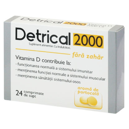 Фото Детрикал 2000 таблетки для рассасывания со вкусом апельсина №24